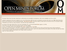 Tablet Screenshot of openmindsforum.com